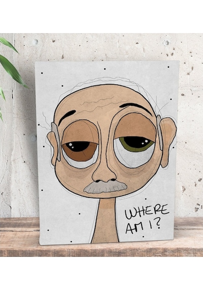 Bk Gift The Lazy People Collection Confused Old Guy Tasarımlı Dek (551115829)