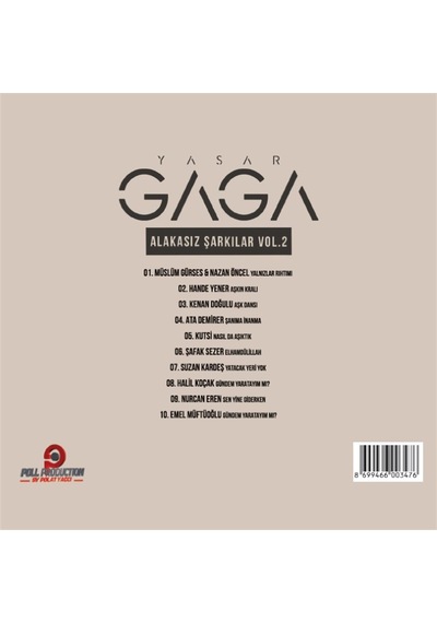 Yaşar Gaga - Alakasız Şarkılar Vol 2 CD