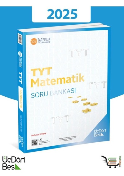 Üçdörtbeş Yayınları Tyt Matematik Soru Bankası 2024 Uyumlu Yeni Baskı
