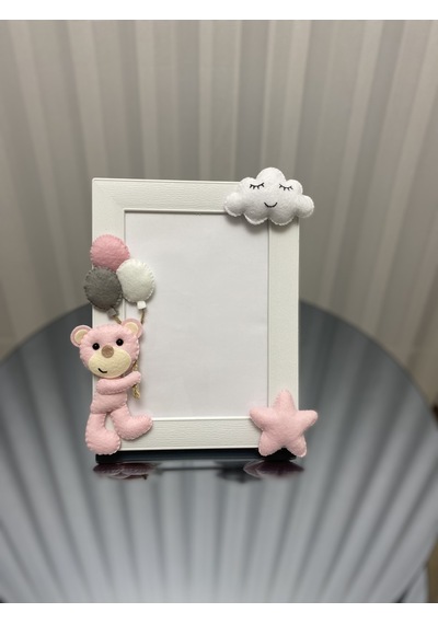 Bebek Odası Çerçeve Açık Pembe Ayıcıklı