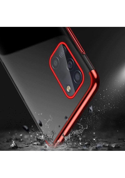 Galaxy A31 Köseleri Renkli Kamera Çikintili Ince Seffaf Kilif 315635364 - Kampanya-Renk / Nano Ekran Koruyucu(+25)-Gold