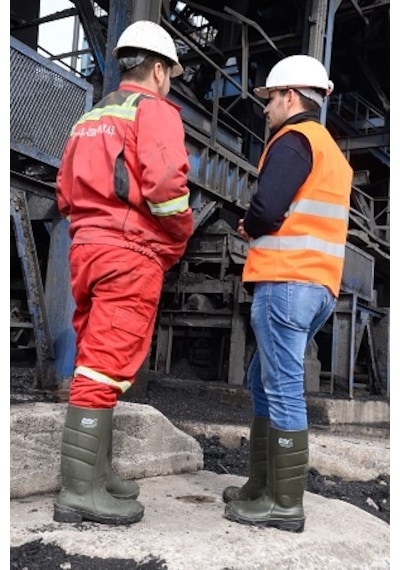 Pollyboot Galaxy Vega Pu Çizme Uzun Polly Boot "Çelik Burunlu"