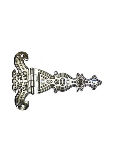 Cntma Dekoratif, Sac Tek Kuyruklu Menteşe - 69x102 Mm, Büyük, Nikel, 100 Adet Diğer