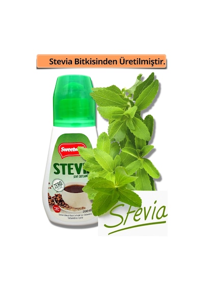 Sweetwell Stevia Sıvı Tatlandırıcı Sıfır Kalori 200 ML
