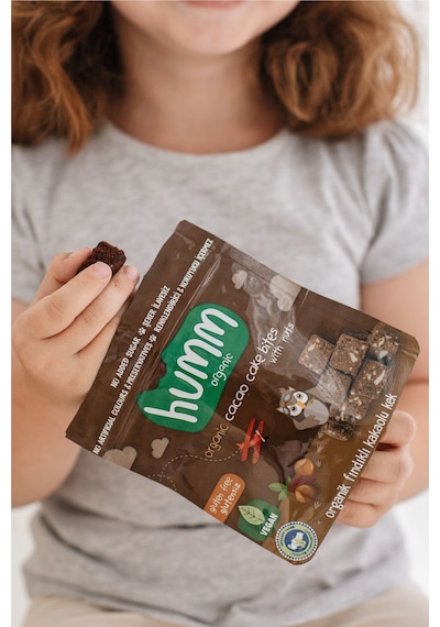 Hummorganic Organik Glutensiz Vegan Kakaolu ve Fındıklı Kek Atıştırmalık Paketi - 6 adet