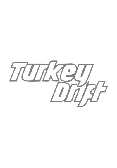 Turkey Drift Araba Sticker 17x17 Cm Gri
