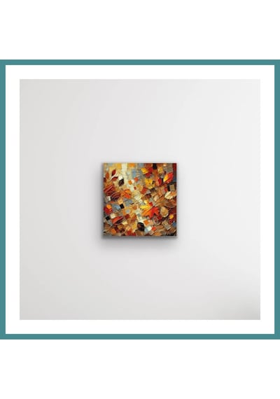 Trendexa Sonbahar Mevsimi Kanvas Tablo 60x60cm Mac Çok Renkli