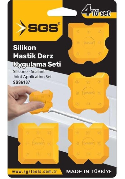 Sgs 6187 Silikon Mastik Derz Çekme Aparatı 4 Parça