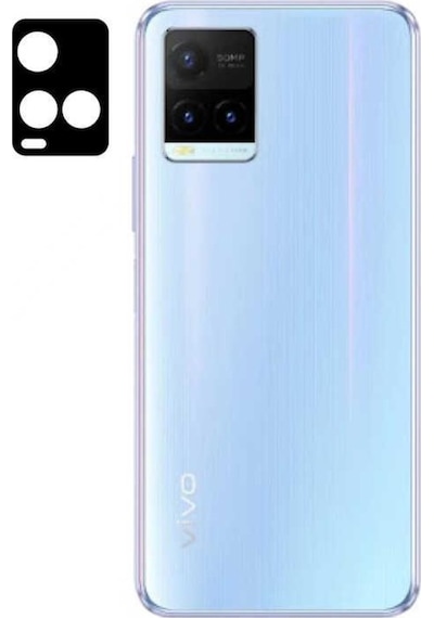 Vivo Y32 Zore 3D Kamera Camı Koruyucu Siyah