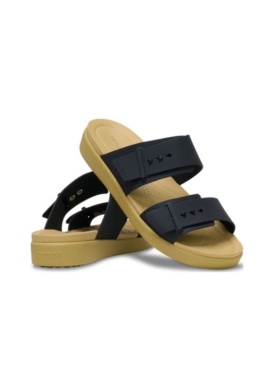 Crocs Brooklyn Tokalı Alçak Sandalet Siyah