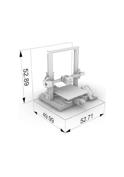 Creality Ender 3 V2 3d Yazıcı 3 Boyutlu Model Plastik Baskı Ürün Kutu Prototip Gelişmiştirme Tmc2208