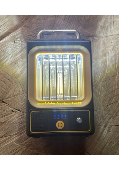 Orion Solar Kamp Lambası Şarjlı Gemi Lambası Nostalji Lamba Işık Ayarlı Sarı