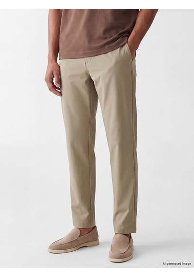 Lcw Vision Kahverengi Slim Fit Erkek Pileli Pantolon