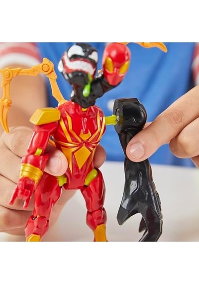 Mixmashers Iron Spider Özel Spider-man Karıştır Ve Eşleştir Deluxe Aksiyon Figürü Ve Aksesuarları
