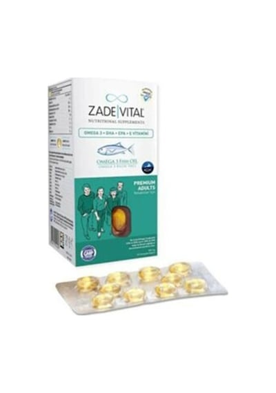 Zade Vital Premium Omega 3 Balik Yaği Yetişkinler Için 50   Kapsül