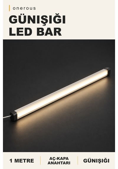 Onerous 1 M Günışığı Led Bar, Anahtarlı Onr-833607856 Beyaz