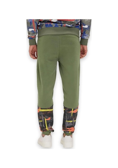 Bad Bear 24.02.14.004 Flame Sweatpants Haki Erkek Eşofman Altı Siyah