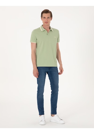 Pierre Cardin Erkek Açık Haki Tişört 50302625-vr183 Açık Haki