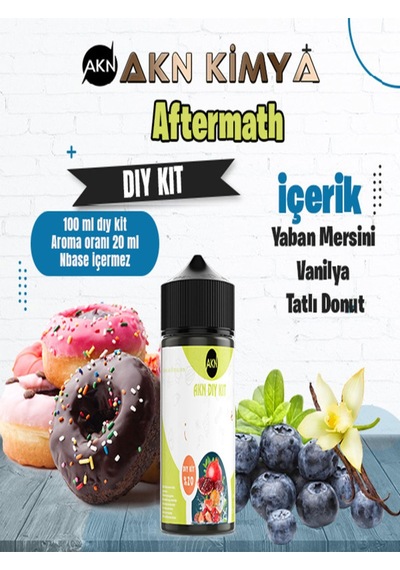 Aftermath Dıy Kit Aroma Yabanmersini Tatlı Donut Gıda Aroması 100 Ml Yüzde 20 Oranda Aroma İçerir