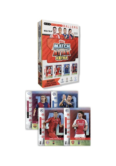 Match Attax Extra - Metal Kutulu Futbolcu Kartı Mega Tin 1 Box Office Ballers