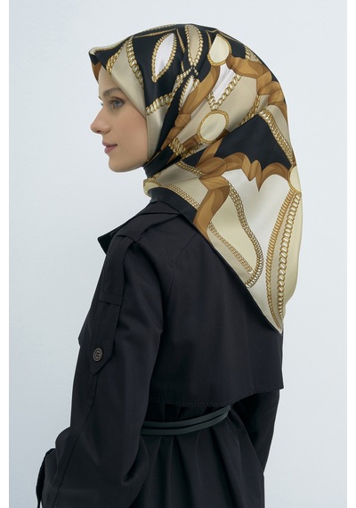 Armine Saf İpek Sura Eşarp-2026 İlkbahar-yaz- 953100d Siyah-taba