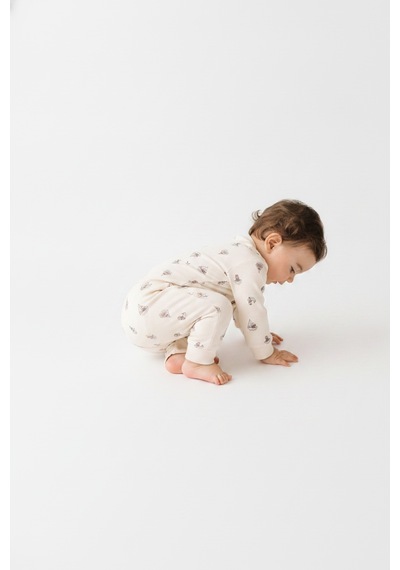 Tiffany Baby & Kids Krooboy Organik Tasarımlı Tulum ekru