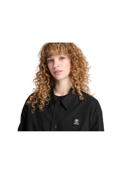 Timberland Woven Badge Ripstop Coach Jacket Black Tb0a6fa90011-4941 Siyah