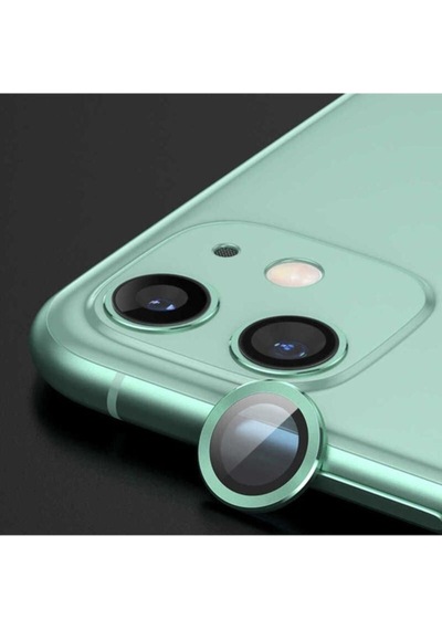 Apple Uyumlu iPhone 12 Mini Zore Cl-02 Kamera Lens Koruyucu Light Green