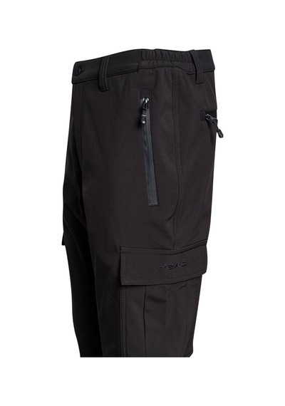 2as Barunas Erkek İnce Softshell Kargo Pantolon Siyah