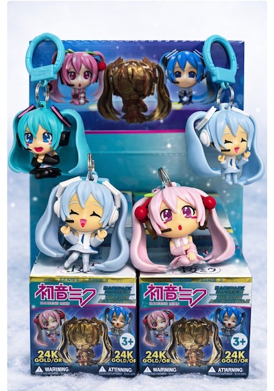 Hatsune Miku-snow Miku Backpack Hangers Seri 2sürpriz Paket Figür Anahtarlık-çanta Süsü-oyuncak Orijinal Anime