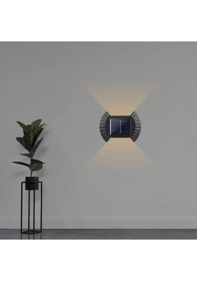 1 Adet Noas Yl84 8001 S Led 5w Solar Aplik 3200k Gün Işığı Renkli