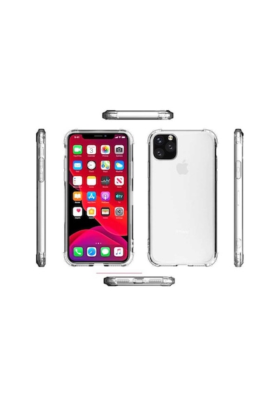 Goocamp Apple Uyumlu iPhone 12 Mini Nitro Anti Shock Silikon-renksiz Renksiz