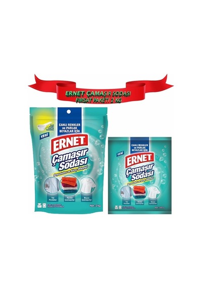 Ernet Çamaşır Sodası Paketi 2 Kg + 500 Gr