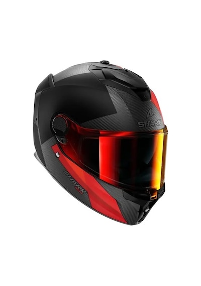 Shark Spartan Gt Pro Carbon Dokhta Doa Kapalı Kask Kırmızı - Beyaz