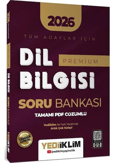 Yediiklim 2026 Kpss Ales Dgs Tyt Ayt Dil Bilgisi Premium Soru Ban