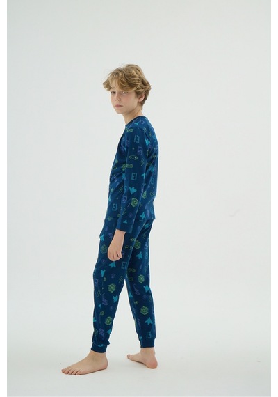 Zeyzey 8950 Erkek Ç. Pijama Takım Lacıvert/3-4yas Lacivert