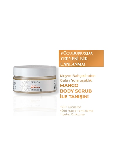 Mango Body Scrub Besleyici Arındırıcı Nemlendirici Vücut Peelingi 250 Ml. Hand-foot-body