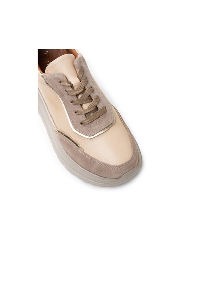 Deery Kadın Hakiki Deri Bej Sneaker Ayakkabı - M0509zbeje01 Bej