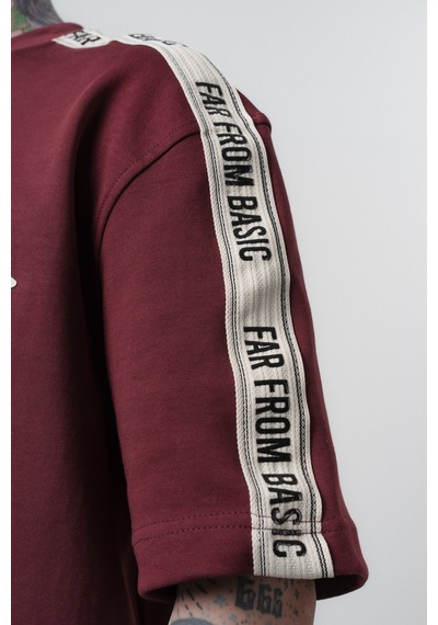 Respire Erkek Ffb Şerit Detaylı Regular Fit Eşofman Takımı Bordo