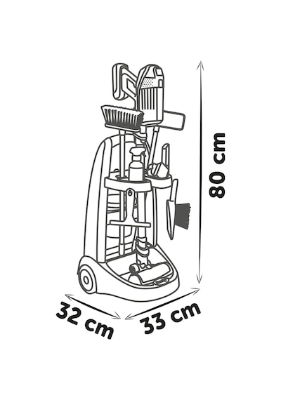 Smoby Rowenta Araba & Elektrikli Süpürge