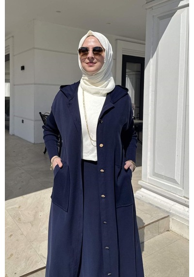 Rabia Şamlı Ada Modal Kap Lacivert Çok Renkli