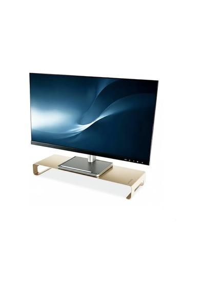 Prexua Riser Masaüstü Monitör Standı - Monitör Yükseltici Gold, Large