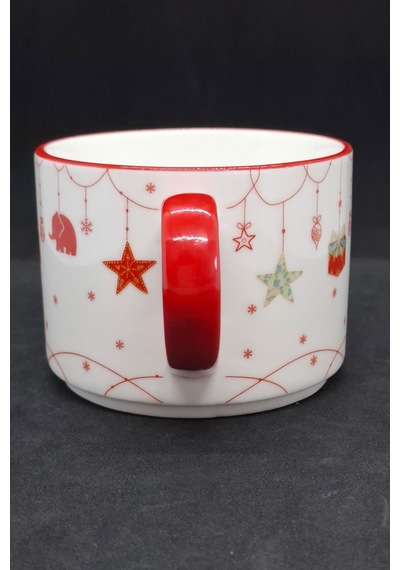 New Year Janus 2'li Fincan Takımı 280 Ml Kırmızı