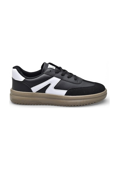 Ispartalılar 510 Hazır Taban Unisex Spor Ayakkabı Bağcıklı Rahat Sneaker Erkek Kadın Spor Ayakkabı Siyah