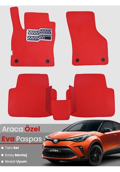 Toyota C-hr Hybrid 2023-2025 Uyumlu Eva Paspas Tam Set Oto Paspas,araca Özel,kolay Montaj 695
