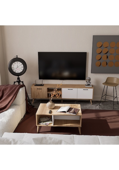 Mezza Set 1585-2074 Exxen 180 Cm Tv Ünitesi + Exxen Orta Sehpa - Sepet-Beyaz Rengi Mezza Set 1585-2074 Exxen 180 Cm Tv Ünitesi + Exxen Orta Sehpa - Sepet-Beyaz Rengi