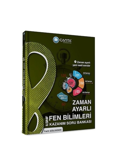 Çanta Yayınları 8. Sınıf Fen Bilimleri Zaman Ayarlı Soru Bankası
