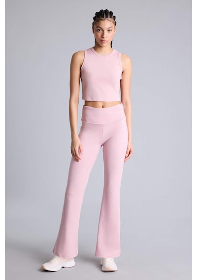 Defacto Crop Top Bisiklet Yaka Sporcu Atlet E7723ax26spbr502 Bordo-br502