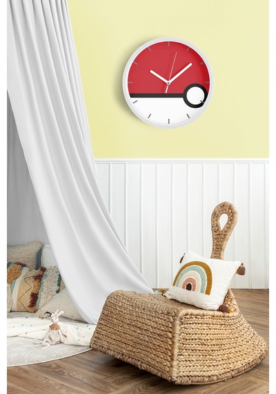 Modern Tasarım Duvar Saati - 35cm - Önü Camlı Beyaz Kasa - Sessiz Mekanizma-jh0500 Beyaz