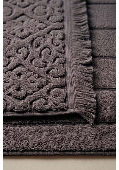Aflora Antrasit %100 Pamuk Ayak Havlusu - 60x130 Cm